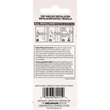 HILLMAN Brass-Plated Gold Drywall Picture Hook 50 lb 2 pk