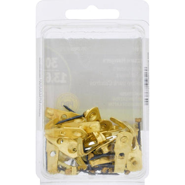 HILLMAN Brass-Plated Gold Professional Picture Hanger 30 lb 25 pk
