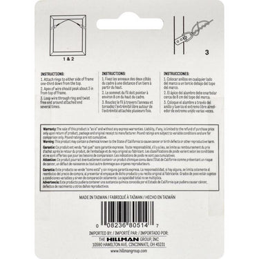 HILLMAN Plastic Coated Silver Picture Wire 30 lb 1 pk