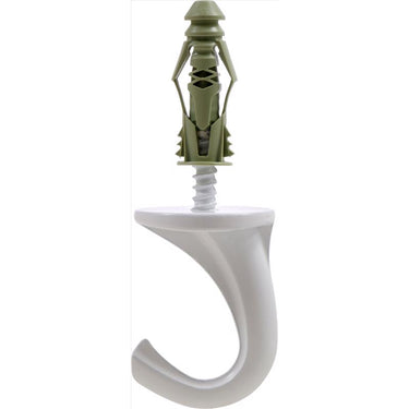 HILLMAN Large White Steel 0.95 in. L Ceiling Hook 75 lb 1 pk