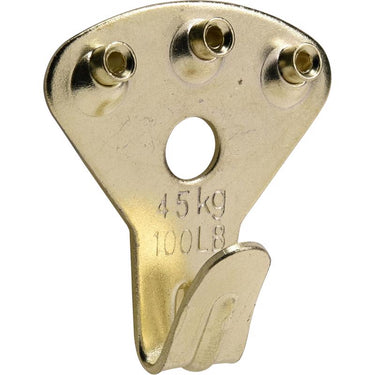 HILLMAN Brass-Plated Gold Professional Picture Hanging Set 10 lb 2 pk