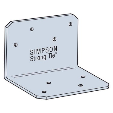 Simpson Strong-Tie 2 in. W X 2.8 in. L Galvanized Steel Angle