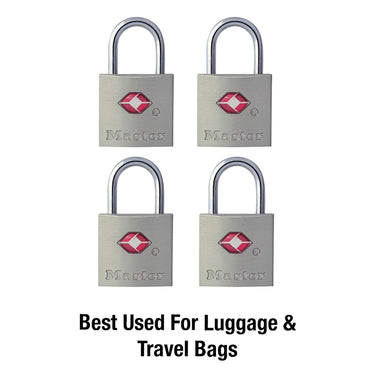 Master Lock 7/8 in. H X 7/16 in. W X 7/8 in. L Steel Key Luggage Lock