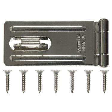 Ace Stainless Steel 3-1/4 in. L Fixed Staple Safety Hasp