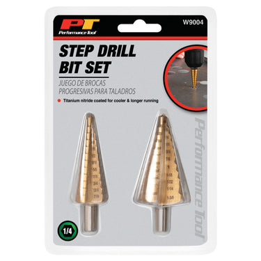 Performance Tool 2 pc. Step Drill Set