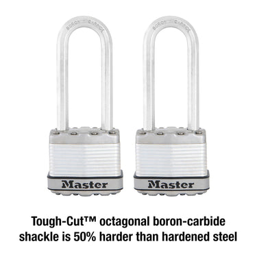 Master Lock Magnum 1-9/16 in. H X 11/16 in. W X 1-3/4 in. L Steel Dual Ball Bearing Locking Weather-