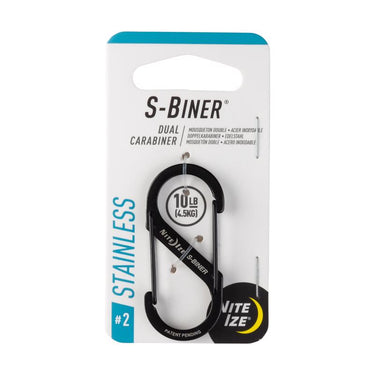 Nite Ize S-Biner Stainless Steel Black Dual Carabiner S-Biner
