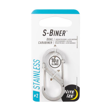 Nite Ize S-Biner Stainless Steel Silver Dual Carabiner S-Biner
