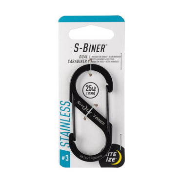 Nite Ize S-Biner Stainless Steel Black Dual Carabiner S-Biner