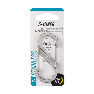 Nite Ize S-Biner Stainless Steel Silver Dual Carabiner S-Biner