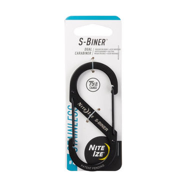 Nite Ize S-Biner Stainless Steel Black Dual Carabiner S-Biner