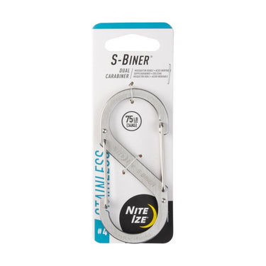 Nite Ize S-Biner Stainless Steel Silver Dual Carabiner S-Biner