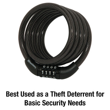 Master Lock 5/16 in. D X 72 in. L Vinyl Coated Steel Locking Cable