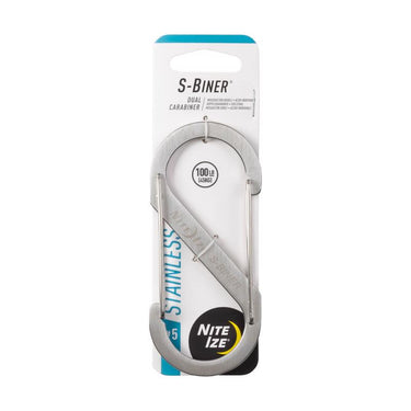 Nite Ize S-Biner Stainless Steel Silver Dual Carabiner S-Biner