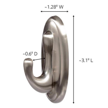 3M Command Medium Plastic Hook 3.125 in. L 1 pk