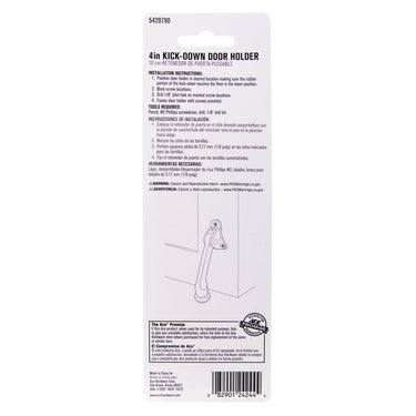 Ace 4 in. W Metal Oil Rubbed Bronze Bronze Kick-Down Door Holder Mounts to door and wall 0 in.