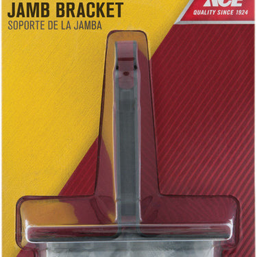 Ace Black Steel Jamb Bracket 1 pc