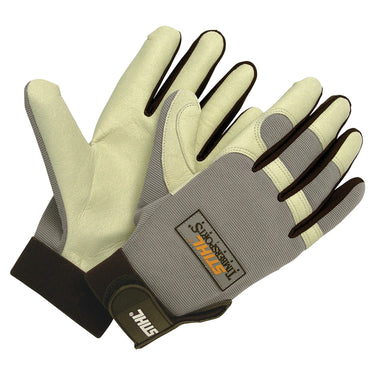 Stihl Goatskin Leather Timbersports Gloves Unisex Black/ Size Large - 7010 884 1134