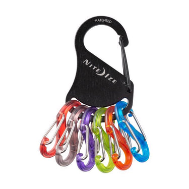 Nite Ize KeyRack Stainless Steel Black S-Biner Carabiner Key Chain