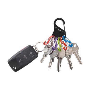 Nite Ize KeyRack Stainless Steel Black S-Biner Carabiner Key Chain