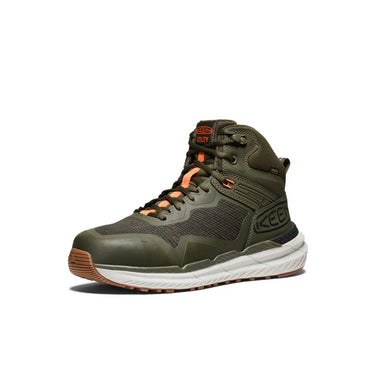 Keen Men's Synchro Waterproof Work Boot (Carbon Toe) Forest Night/Gum 12EE