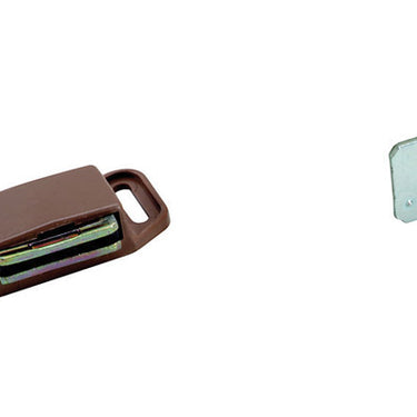 Amerock 1/2 in. H X 1-1/8 in. W X 2 in. D Nickel Plastic Magnetic Catch