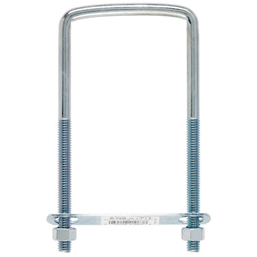 Hampton 3/8 in. X 3 in. W X 6 in. L Coarse Zinc-Plated Steel Square U-Bolt
