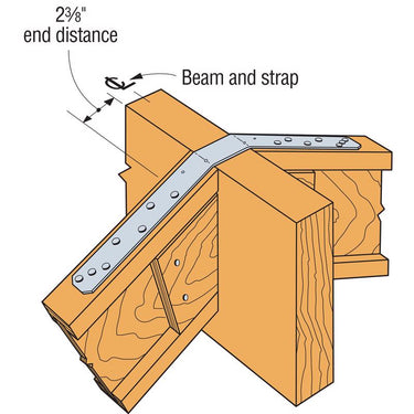 Simpson Strong-Tie 9 in. H X 1.25 in. W 20 Ga. Galvanized Steel Strap