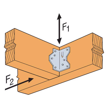 Simpson Strong-Tie 1.4 in. W X 2.5 in. L Galvanized Steel Framing Angle