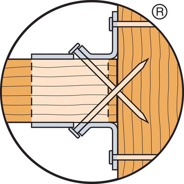 Simpson Strong-Tie ZMax 4.75 in. H X 1.56 in. W 18 speed Galvanized Steel Joist Hanger
