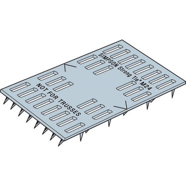 Simpson Strong-Tie 4 in. H X 0.4 in. W X 2 in. L Galvanized Steel Mending Plate