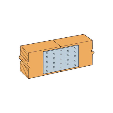 Simpson Strong-Tie 5 in. H X 0.04 in. W X 3.1 in. L Galvanized Steel Tie Plate