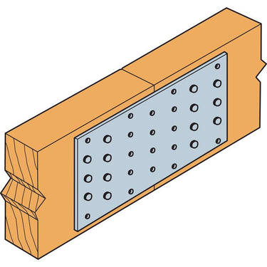 Simpson Strong-Tie 7 in. H X 0.04 in. W X 3.1 in. L Galvanized Steel Tie Plate