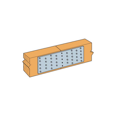 Simpson Strong-Tie 9 in. H X 0.04 in. W X 3.1 in. L Galvanized Steel Tie Plate