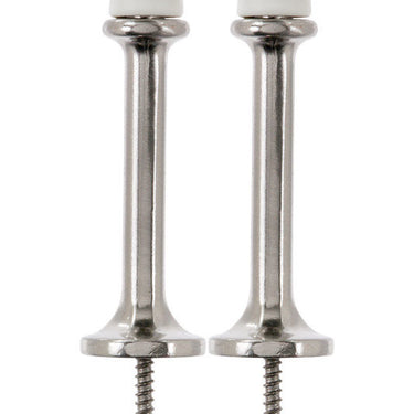 Ace Metal Satin Nickel Silver Rigid Door Stop Mounts to door and wall 1/8 in.
