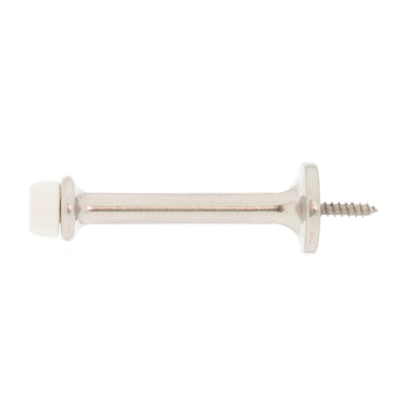 Ace Metal Satin Nickel Silver Rigid Door Stop Mounts to door and wall 1/8 in.