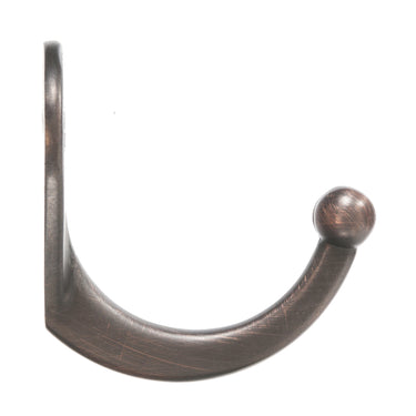 Ace 1-9/16 in. L Oil Rubbed Bronze Brown Metal Small Garment Hook 2 pk
