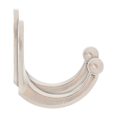 Ace 1-3/4 in. L Satin Nickel Silver Metal Small Garment Hook 2 pk