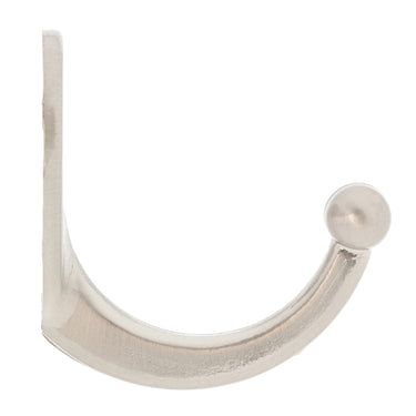 Ace 1-3/4 in. L Satin Nickel Silver Metal Small Garment Hook 2 pk