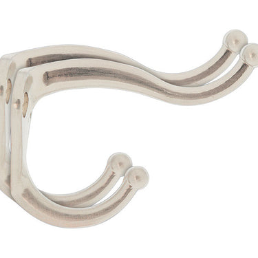 Ace 2-5/16 in. L Satin Nickel Silver Metal Small Coat and Hat Hook 2 pk