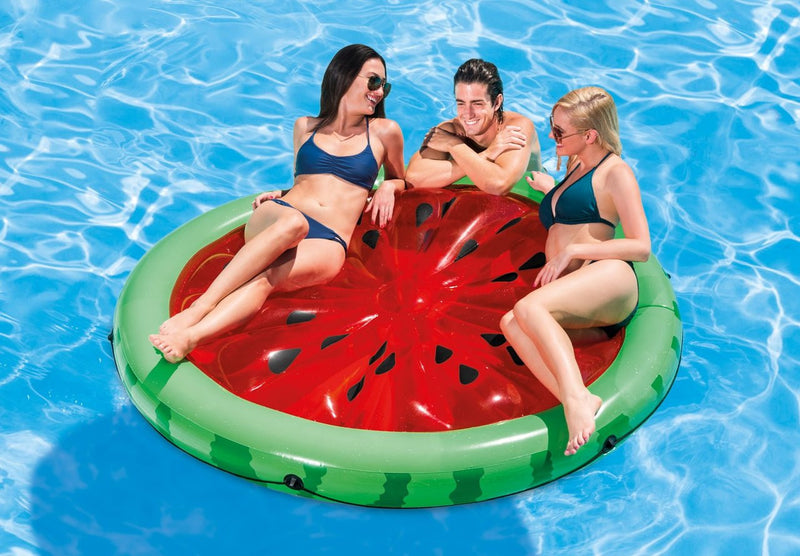 Load image into Gallery viewer, Intex Juicy Watermelon Inflatable Pool Island Float
