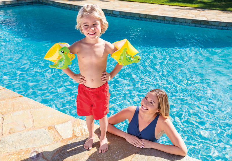 Load image into Gallery viewer, Intex Dinosaur Inflatable Arm Band Floaties

