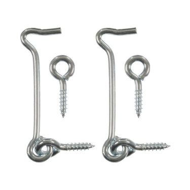 Ace 3 in. L Silver Stainless Steel Hook and Eye Closure 2 pk