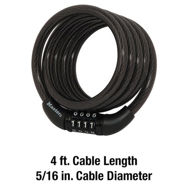 Master Lock 5/16 in. D X 48 in. L Vinyl Coated Steel Locking Cable