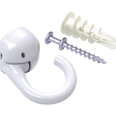Hangman Small White Metal 2 in. L Double Headed Hanger 20 lb 1 pk