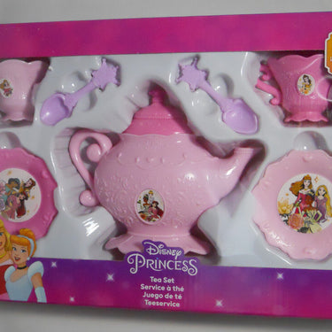 Disney Princess Tea Set 8 Piece Service Set for 2 Pretend Play
