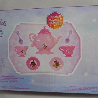 Disney Princess Tea Set 8 Piece Service Set for 2 Pretend Play