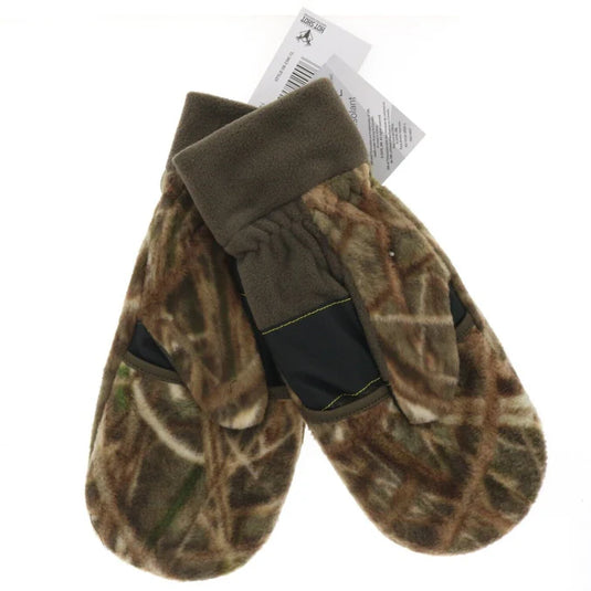 Hot Shot Mitten Gloves Pop-Top - Mossy Oak Snow Camo - Large