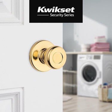 Kwikset Tylo Polished Brass Passage Door Knob