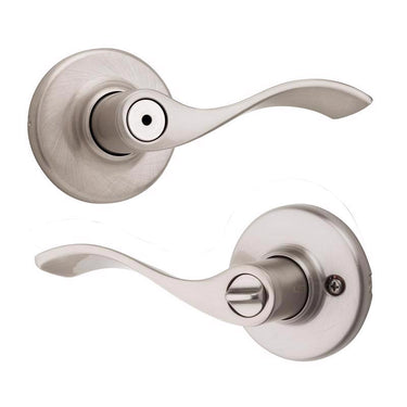 Kwikset Balboa Satin Nickel Privacy Lever